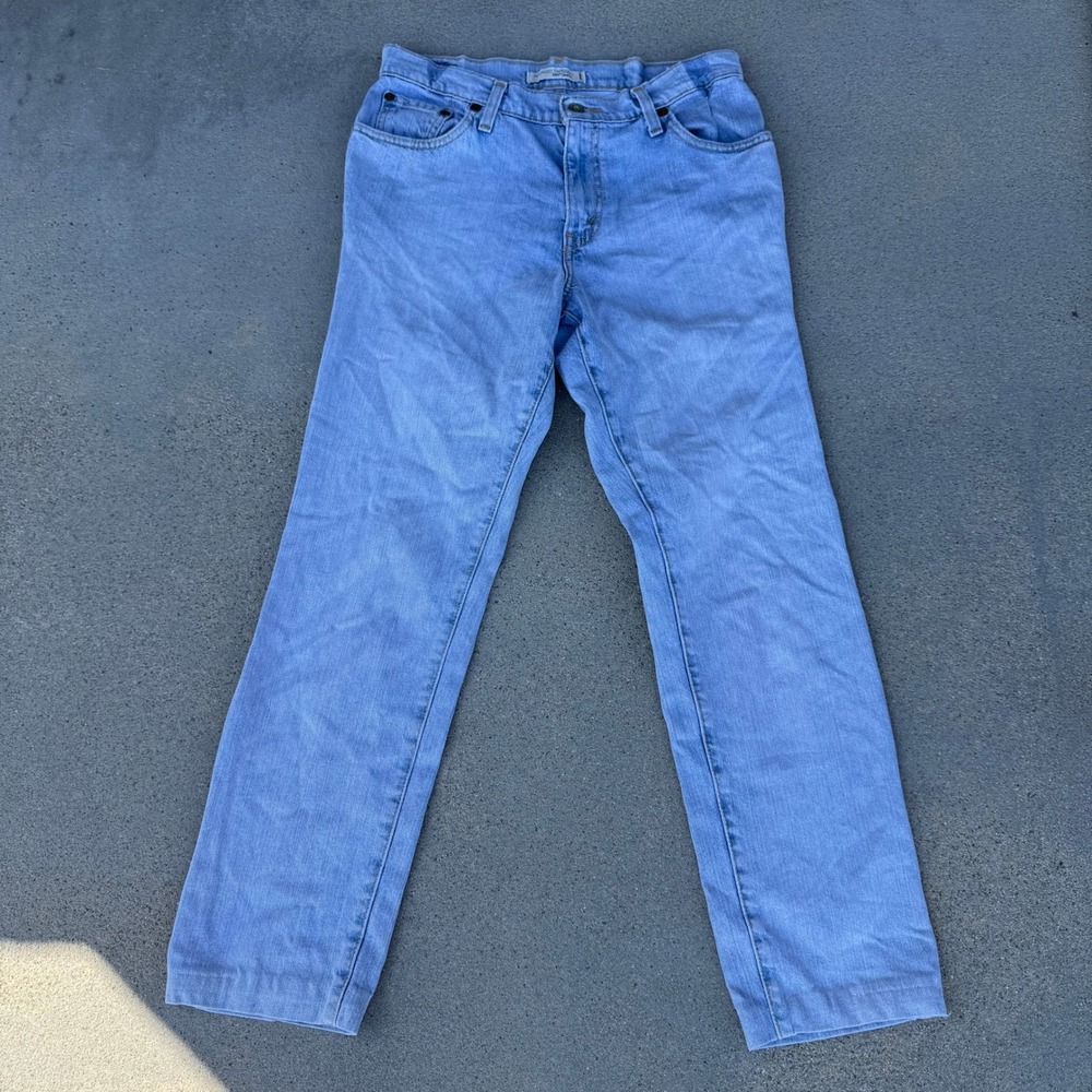 Levi's 550 Relaxed Tapered Jeans Light Wash High Rise Denim Women 8 Short